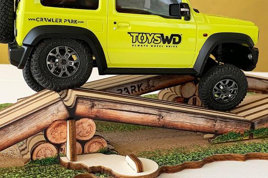 ToysWD Axes Crossing Obstacle For 1/24 RC Crawler Park Circuit