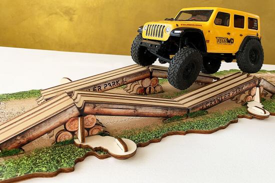 ToysWD Axes Crossing Obstacle For 1/24 RC Crawler Park Circuit
