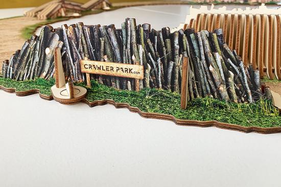 ToysWD Double-Face Obstacle For 1/24 RC Crawler Park Circui