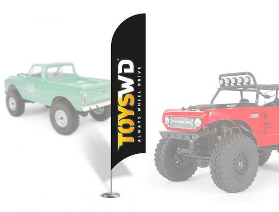 Crawler Park Toyswd 1/24Th Scale Beach Flags (2Pcs)