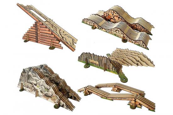 ToysWD Kit Of 5 Obstacles For 1/24 RC Crawler Park Circuit