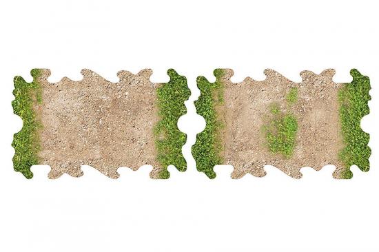 ToysWD 4 X Dirt And Grass Quarter Straights For 1/24 RC Craw