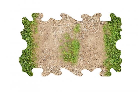 ToysWD 4 X Dirt And Grass Quarter Straights For 1/24 RC Craw
