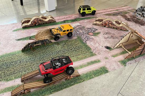 ToysWD Carpet Circuit Of 200 X 100Cm For 1/24 RC Crawler Park