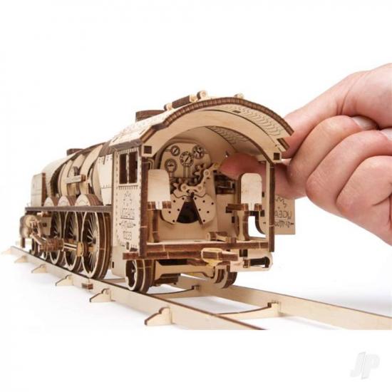 UGears UGR70058 UGears VExpress Steam Train With Tender Wooden