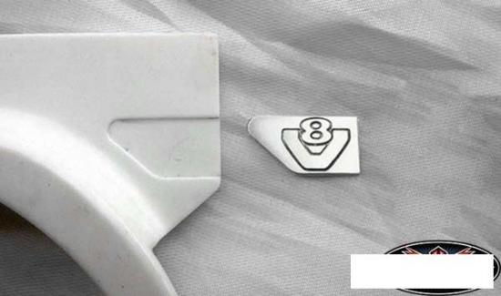 Side Metal V8 Logo for Tamiya 1:14 Scania RC4WD