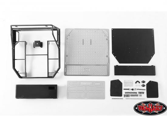 RC4WD Rear Tube Bed For Trail Finder 2 W/Mud Flaps (Black)1+