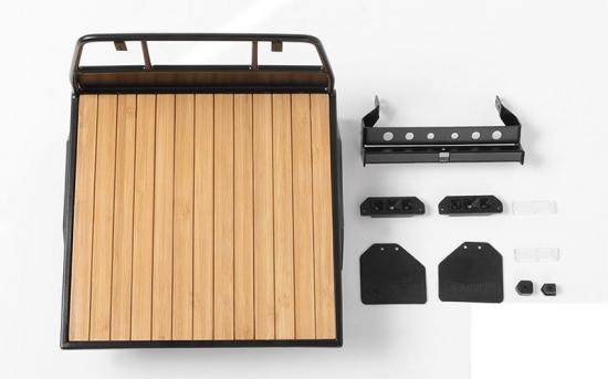 Wood Flatbed w/Mudflaps for Mojave II Four Door Body Set RC4WD