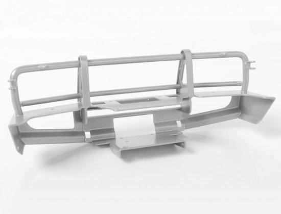 RC4WD Trifecta Front Bumper - Sliders + Side Bars For Land Cruiser Lc70 Body (Silver)