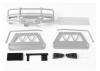 RC4WD Trifecta Front Bumper - Sliders + Side Bars For Land Cruiser Lc70 Body (Silver)