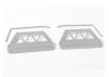 RC4WD Trifecta Front Bumper - Sliders + Side Bars For Land Cruiser Lc70 Body (Silver)