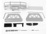 RC4WD Trifecta Front Bumper - Sliders + Side Bars For Land Cruiser Lc70 Body (Silver)
