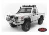 RC4WD Trifecta Front Bumper - Sliders + Side Bars For Land Cruiser Lc70 Body (Silver)