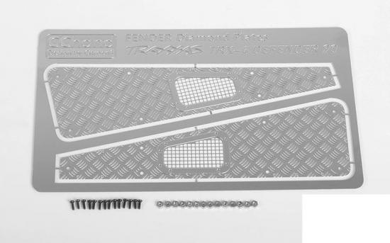 Diamond Plate Fender Covers for Traxxas TRX-4 RC4WD