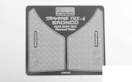 RC4WD Rear Quarter Diamond Plates for Traxxas TRX-4 79 Bronco Ranger XLT RC4WD