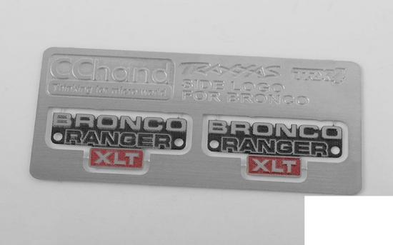 Side Metal Emblem for Traxxas TRX-4 79 Bronco Ranger XLT RC4WD