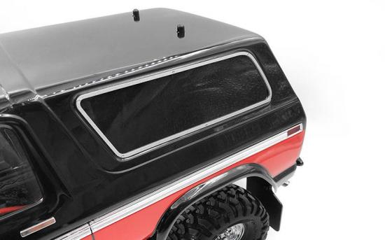 Aluminium Rear Side Window Trim for Traxxas TRX-4 79 Bronco Ranger XLT RC4WD