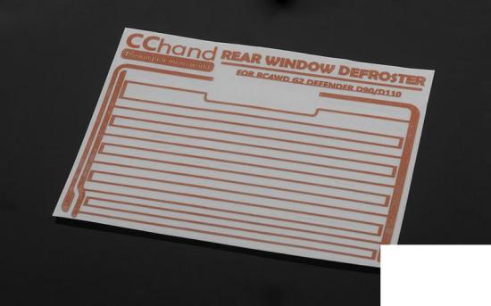 Rear Window Defroster Decal for Gelande II (D90/D110) RC4WD