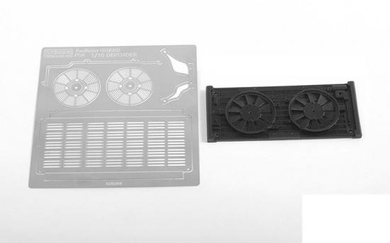 Scale Radiator for Gelande II D90 D110 RC4WD metal Grill w/ fans RC RC4WD