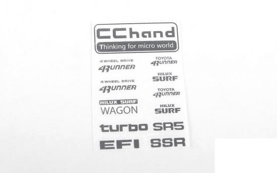 Metal Logo Decal Sheet for 1985 Toyota 4Runner Hard Body RC4WD