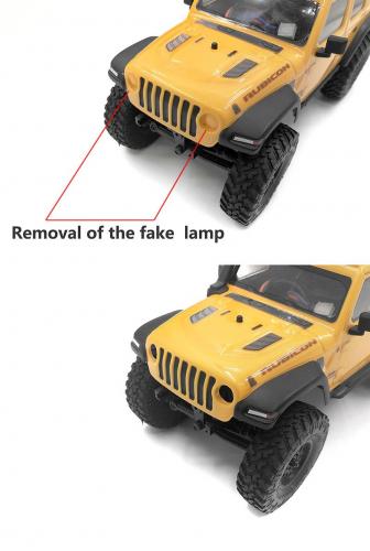 Micro Series Headlight Insert for Axial SCX24 1/24 Jeep Wrangler RTR RC4WD