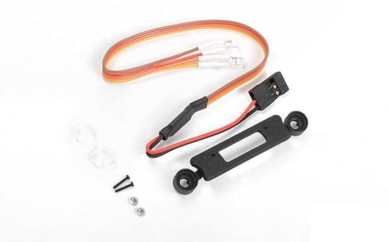 Micro Series Headlight Insert w/ LED Lighting System for Axial SCX24 1/24 Jeep Wrangler RTR RC4WD