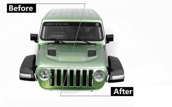 Front Lamp Lens for Axial 1:10 SCX10 III Jeep (Gladiator/Wrangler) RC4WD
