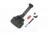 Spare Wheel and Tire Holder w/ Red High Rear Brake Light for Axial 1:10 SCX10 III Jeep JLU Wrangler RC4WD
