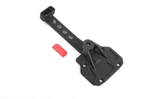 Spare Wheel and Tire Holder w/ Red High Rear Brake Light for Axial 1:10 SCX10 III Jeep JLU Wrangler RC4WD
