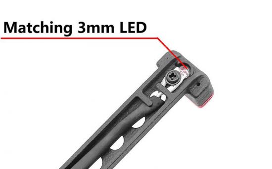 Spare Wheel and Tire Holder w/ Red High Rear Brake Light for Axial 1:10 SCX10 III Jeep JLU Wrangler RC4WD