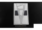 Steel Front Side Hood Diamond Plates for RC4WD Gelande II 2015 Land Rover Defender D90 RC4WD
