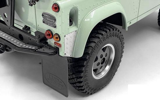 Steel Front Side Hood Diamond Plates for RC4WD Gelande II 2015 Land Rover Defender D90 RC4WD