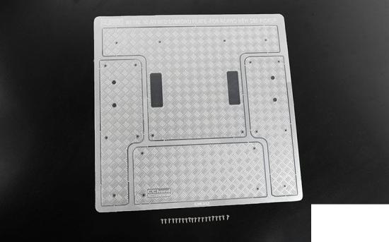 Steel Rear Bed Diamond Plates for RC4WD Gelande II 2015 Land Rover Defender D90 (Heritage Edition) RC4WD