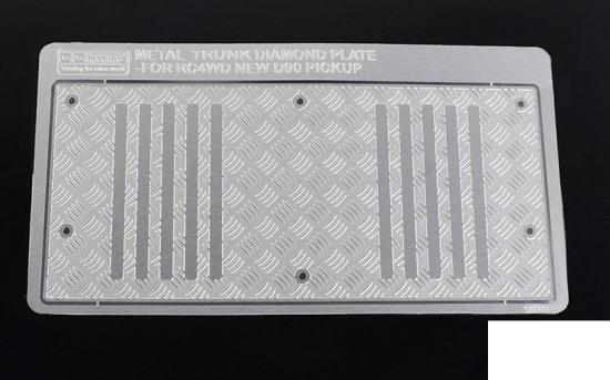 Steel Diamond Tailgate Plate for RC4WD Gelande II 2015 Land Rover Defender D90 (Heritage Edition) RC4WD