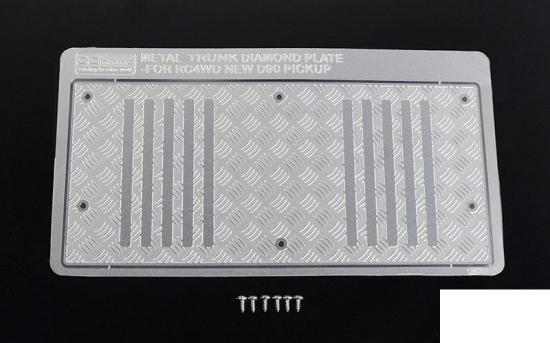 Steel Diamond Tailgate Plate for RC4WD Gelande II 2015 Land Rover Defender D90 (Heritage Edition) RC4WD