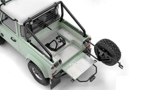 Steel Diamond Tailgate Plate for RC4WD Gelande II 2015 Land Rover Defender D90 (Heritage Edition) RC4WD