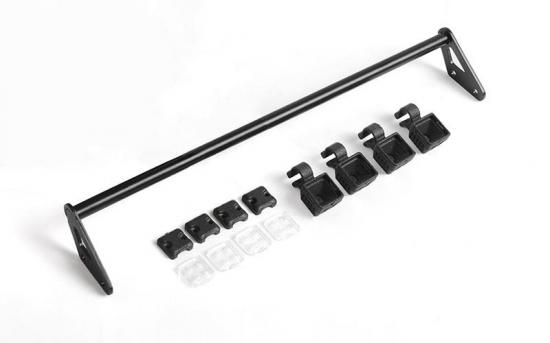 Steel Roof Light Bar w/ Flood Lights for RC4WD Gelande II 2015 Land Rover Defender D90 RC4WD