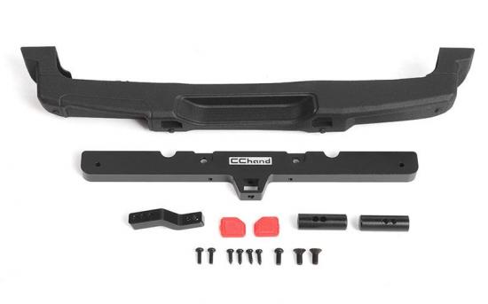 OEM Rear Bumper w/ Tow Hook for Axial 1:10 SCX10 III Jeep JLU Wrangler RC4WD