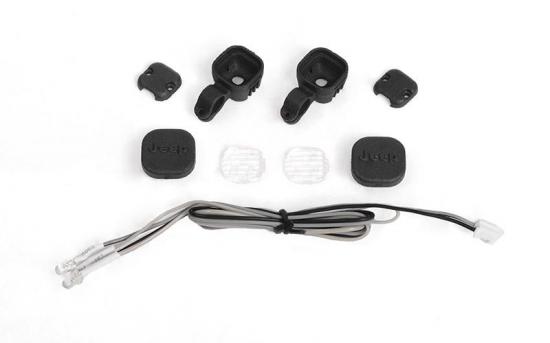 Offroad Light Set W/ LED Light Kit for Axial 1:10 SCX 10 III Jeep JLU Wrangler RC4WD