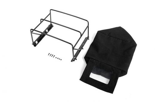 Steel Tube Bed Cage w/ Soft Top for RC4WD Gelande II 2015 Land Rover Defender D90 (Pick-Up) (Black) RC4WD