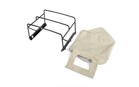 Steel Tube Bed Cage w/ Soft Top for RC4WD Gelande II 2015 Land Rover Defender D90 (Pick-Up) (Tan) RC4WD