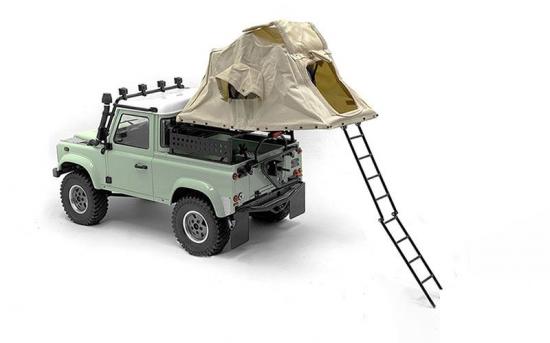 Adventure Rooftop Tent Steel Rack for RC4WD Gelande II 2015 Land Rover Defender D90 RC4WD