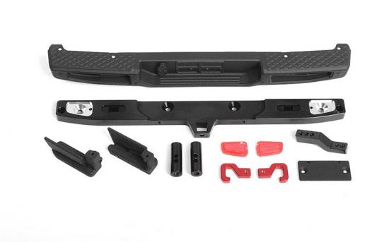 OEM Rear Bumper w/ Tow Hook and License Plate Holder for Axial 1:10 SCX10 III Jeep JT Gladiator RC4WD