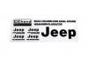 Metal Logo Decal Sheet for Axial 1:10 SCX10 III Jeep (Gladiator/Wrangler) (Black) RC4WD