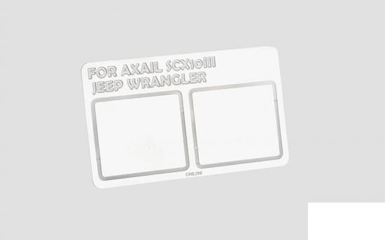 Mirror Decals for Axial 1:10 SCX10 III Jeep JLU Wrangler RC4WD