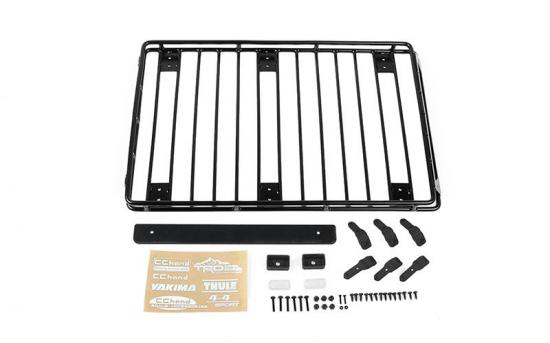 Steel Tube Roof Rack W/ Rear Utility Lights for Axial 1:10 SCX10 III Jeep JLU Wrangler RC4WD