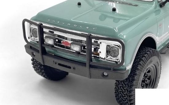 Micro Series Tube Front Bumper w/ flood lights for Axial SCX24 1/24 1967 Chevrolet C10 RC4WD