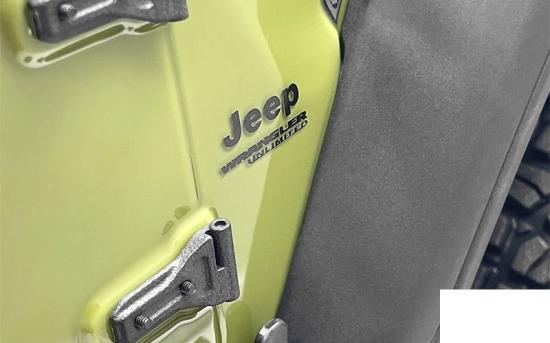 Metal Logo Decal Sheet for Axial 1/6 SCX6 Jeep Wrangler (Black) RC4WD