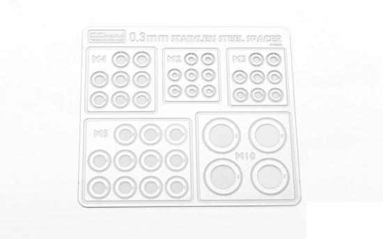 Stainless Steel 0.3mm Spacers Assortment RC4WD