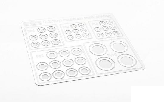 Stainless Steel 0.2mm Spacers Assortment RC4WD